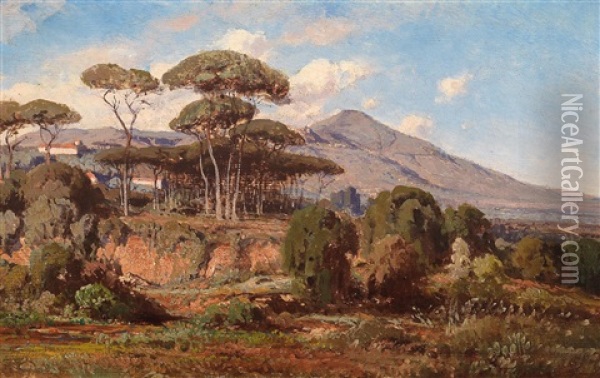 Scene Near Rome Oil Painting - Richard Freytag