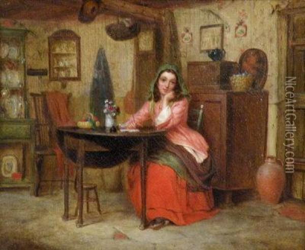 The Love Letter Oil Painting - William Powell Frith