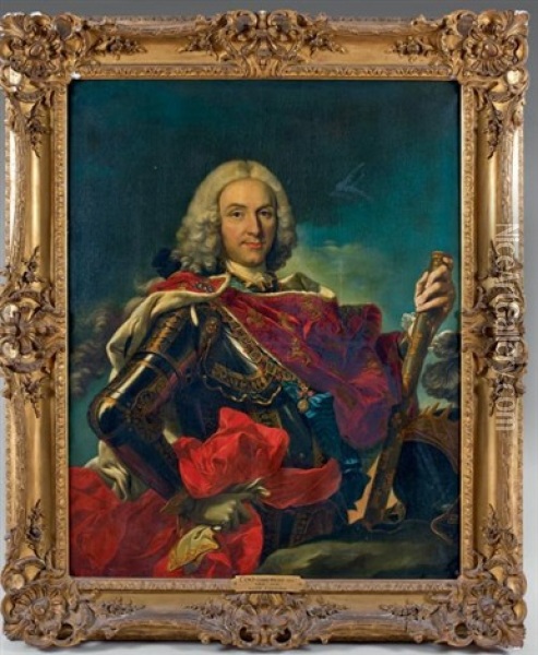 Portrait De Philippe V D'espagne Oil Painting - Louis Michel van Loo