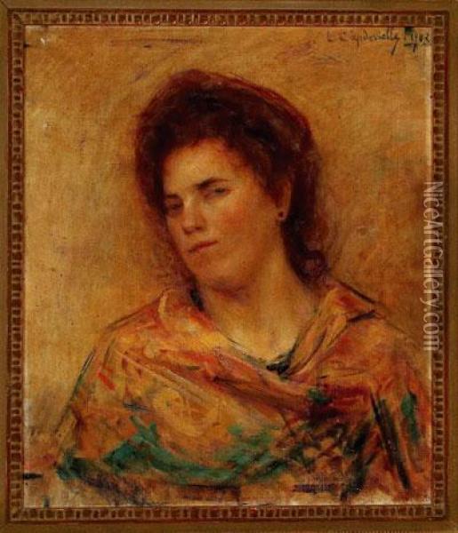 Retrato De Dama Oil Painting - Louis Capdevielle
