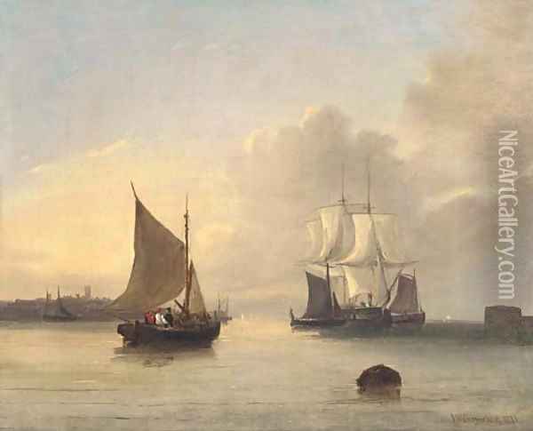 Off the mouth of the Humber Oil Painting - James Wilson Carmichael
