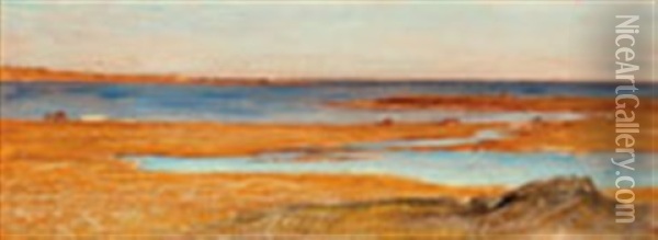 Tide Waters Oil Painting - Samuel Colman