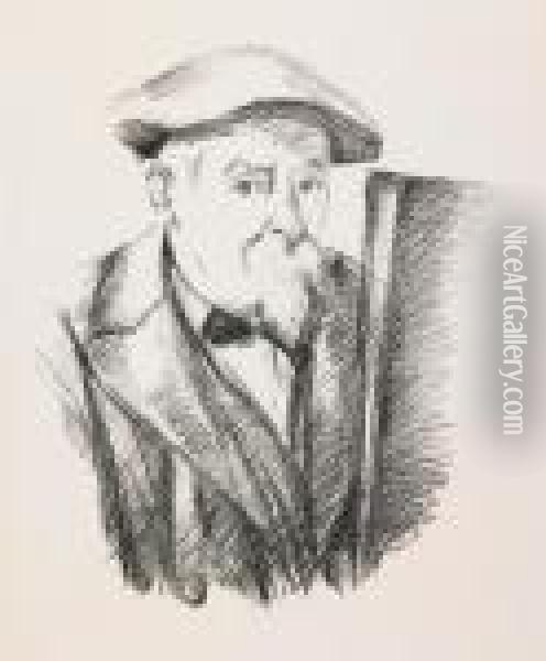 Portrait De Cezanne Par Lui-meme Oil Painting - Paul Cezanne