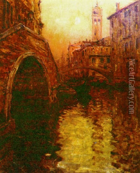 Venice Oil Painting - Louis Aston Knight