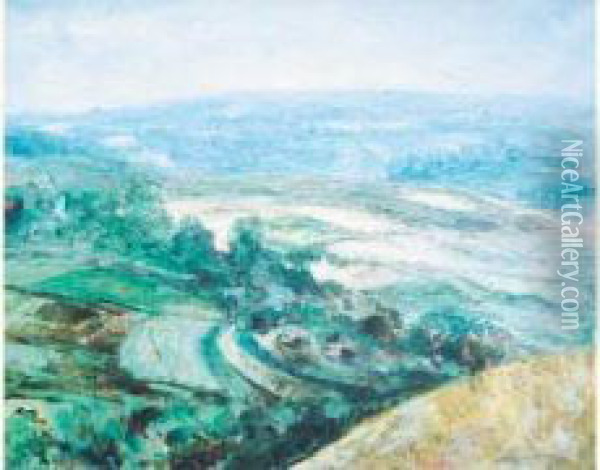 Paysage De La Vallee Du Belon Oil Painting - Constantin Kousnetzoff