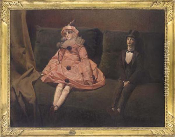 The Ventriloquist's Couch Oil Painting - Paul-Joseph Alizard