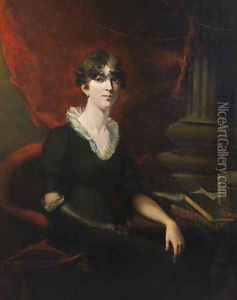 Portrait of a Lady possibly Sarah Harriet Burney 1772-1884 Oil Painting - Sir Thomas Lawrence