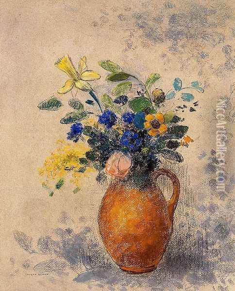 Vase Of Flowers4 Oil Painting - Odilon Redon