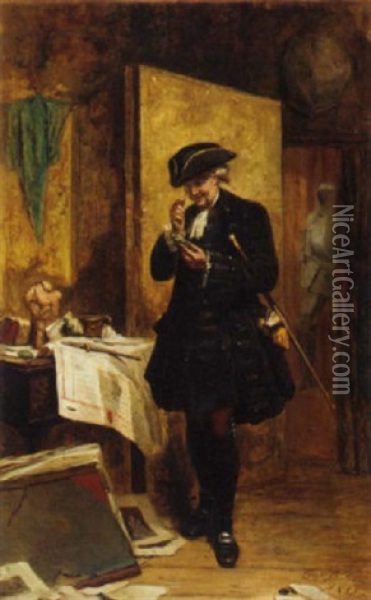 The Connoisseur Oil Painting - George Clark Stanton