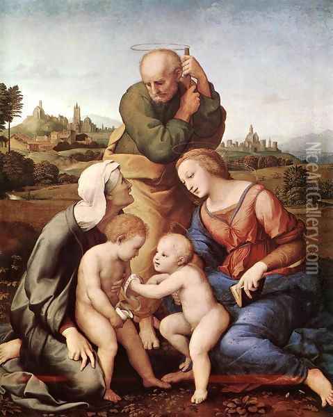 The Canigiani Madonna 2 Oil Painting - Raffaelo Sanzio