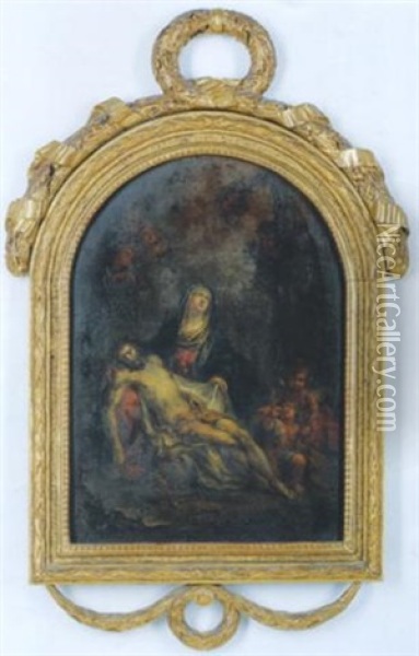 Pieta Oil Painting - Martin Johann (Kremser Schmidt) Schmidt