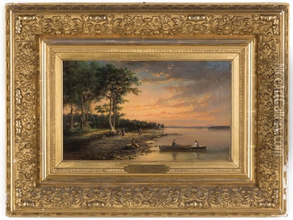 Pelot's Point, Lake Champlain Oil Painting - John Linton Chapman