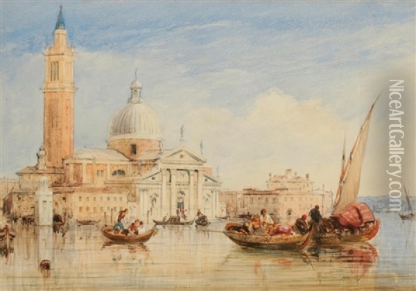 S. Georgio Maggiore Oil Painting - Edward Pritchett