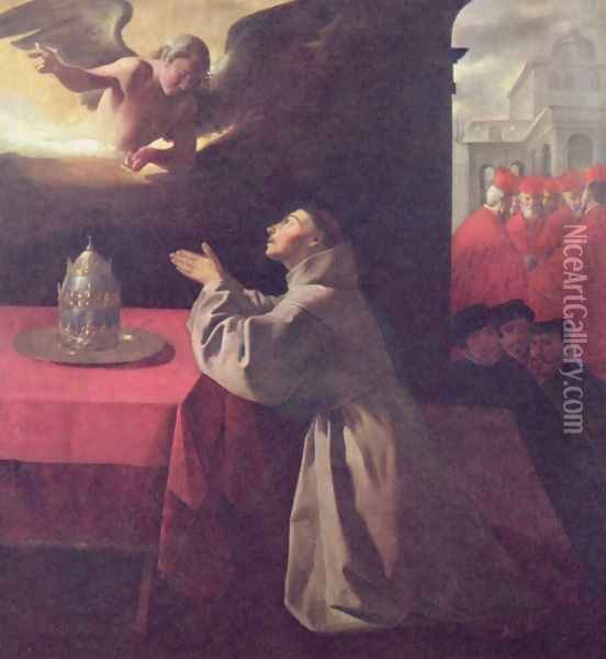 St. Bonaventure Oil Painting - Francisco De Zurbaran