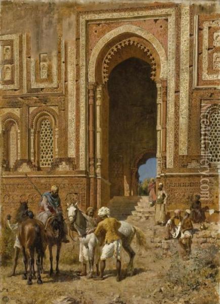 Gateway Of Alah-ou-din, Old Delhi Oil Painting - Edwin Lord Weeks