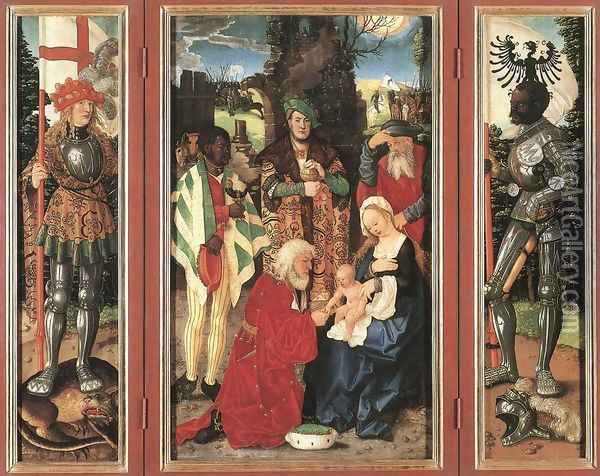 Adoration Of The Magi 1507 Oil Painting - Hans Baldung Grien