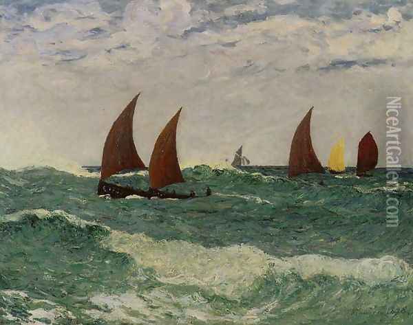Passing through the Bar Oil Painting - Maxime Maufra