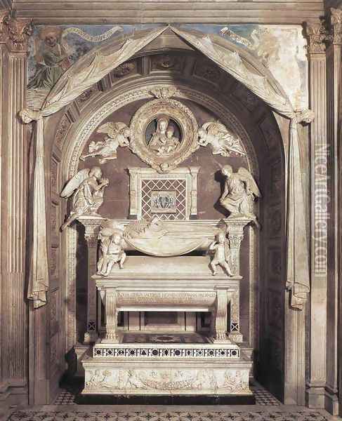 Tomb of the Cardinal of Portugal Oil Painting - Antonio Rossellino