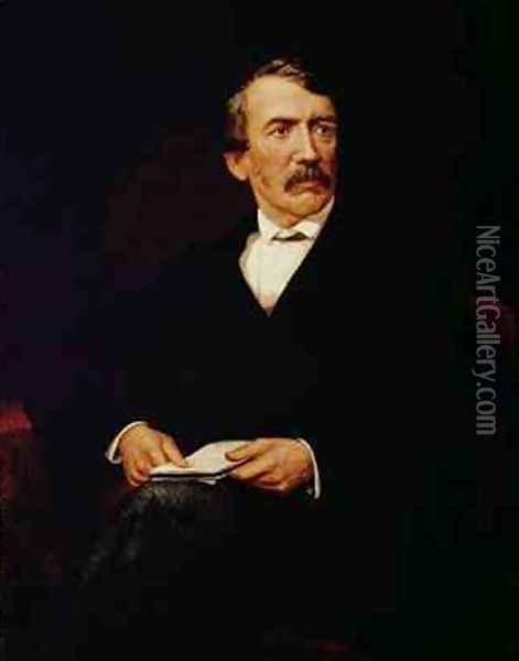Portrait of Livingstone 1813-1873 Oil Painting - Frederick Havill