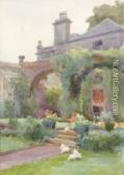 The Arch Garden, Kilmurry Oil Painting - Mildred Anne Butler