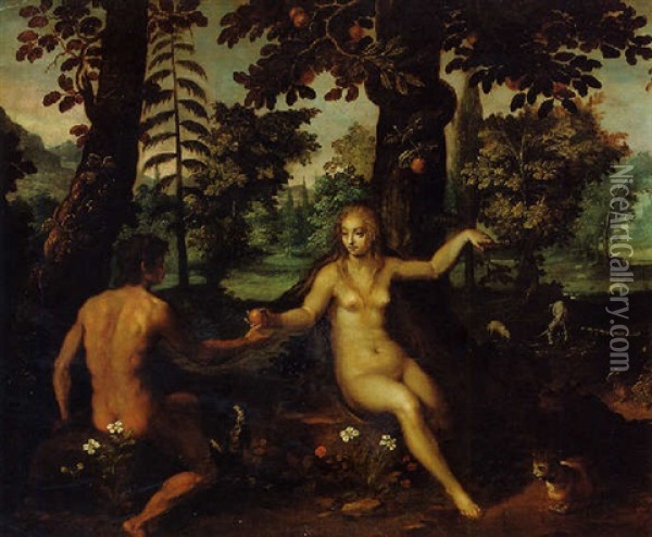 The Fall Of Man Oil Painting - Paolo Fiammingo