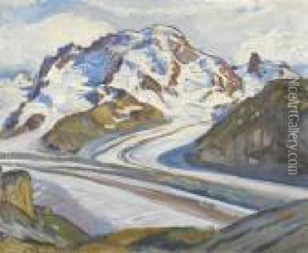 Breithorn Oil Painting - Charles L'Eplattenier