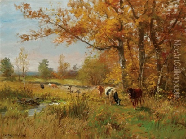 An Autumn Day Oil Painting - Thomas Bigelow Craig
