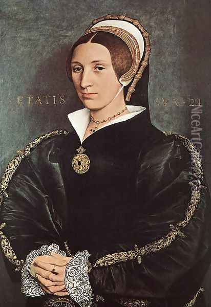 Portrait of Catherine Howard 1540-41 Oil Painting - Hans Holbein the Younger