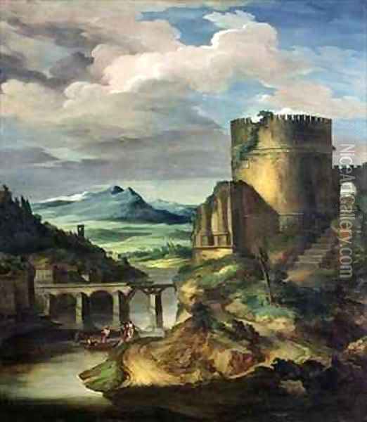 Paysage Classique Matin Oil Painting - Theodore Gericault