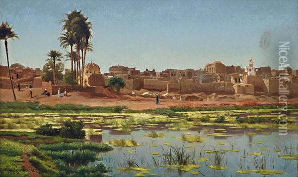 Ansicht Aus Agypten Oil Painting - Edmond De Grimberghe
