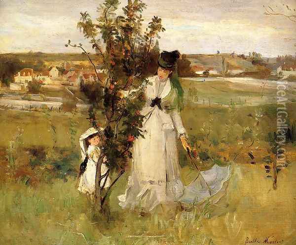 Hide and Seek 1873 Oil Painting - Berthe Morisot