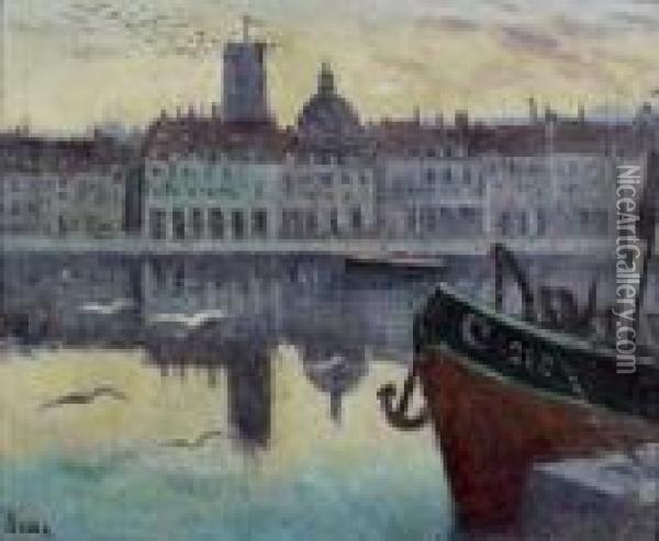 Port De Dieppe Oil Painting - Maximilien Luce