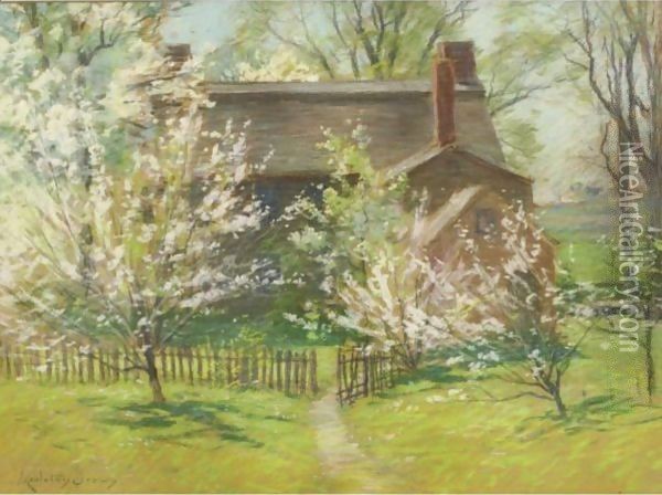 A Cottage In Spring Oil Painting - John Appleton Brown