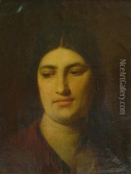 Portrait De Femme Oil Painting - Anselm Feuerbach