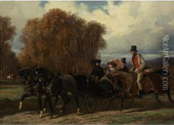 The Suitor Oil Painting - Henri D'Annecy (Comte De) Montpezat