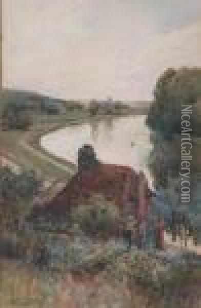 The Dee Oil Painting - Sir Alfred East