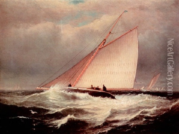 The Yacht Race Oil Painting - Charles Henry Gifford