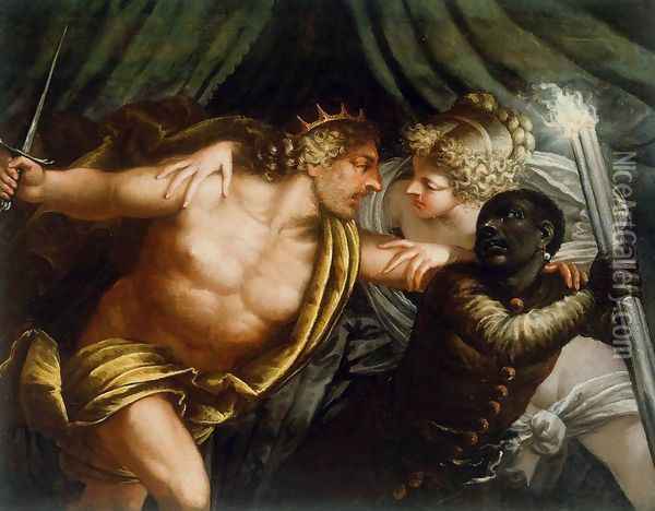 Antiquity Scene Oil Painting - Pietro Liberi