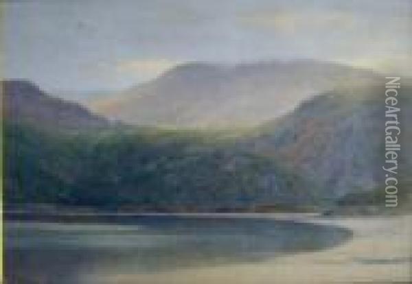 Highland Landscape Oil Painting - Alfred Mitchell