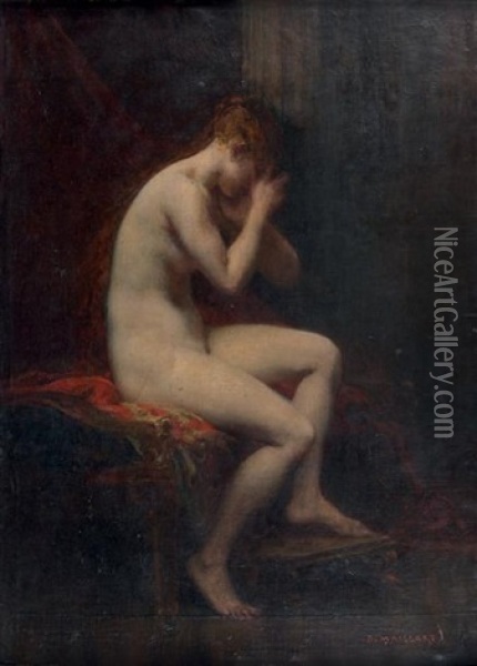 Modele Assis Oil Painting - Diogene Ulysse Napoleon Maillart