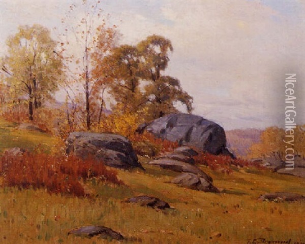 Autumn Landscape Oil Painting - Frank Charles Peyraud