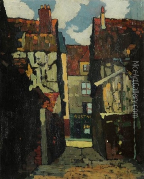 Rue De Rouen Oil Painting - Pierre Hode
