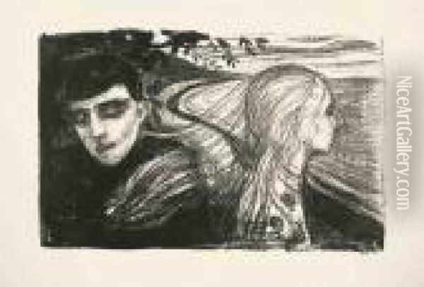 Separation Ii Oil Painting - Edvard Munch
