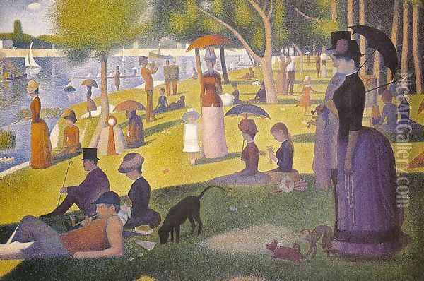 Sunday Afternoon on the Island of la Grande Jatte 1886 Oil Painting - Georges Seurat