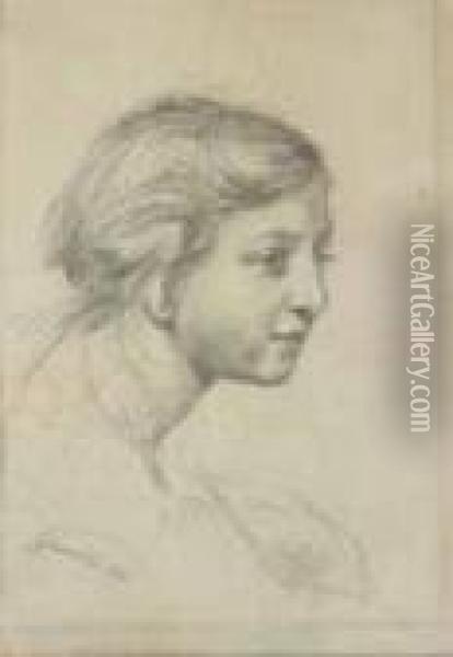 Ritratto Della Figlia Giuseppina Oil Painting - Vincenzo Gemito