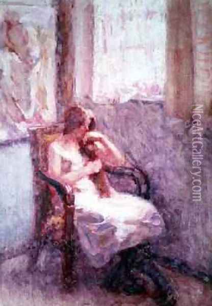 Girl by a Window Oil Painting - Roderic O'Conor