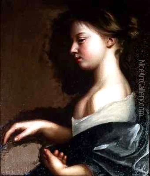 Portrait of a young girl Oil Painting - Mary Beale