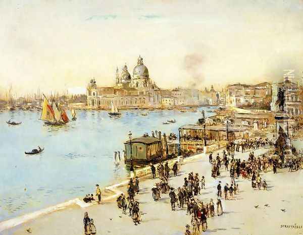 View Of Venice Oil Painting - Jean-Francois Raffaelli