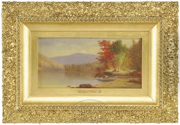 7thlake, Adirondacks Oil Painting - Augustus Rockwell