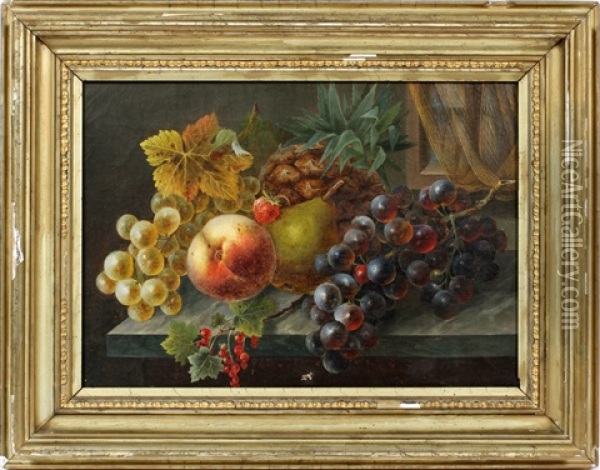 Still Life Of Fruit Oil Painting - Eleanor Ecob Morse